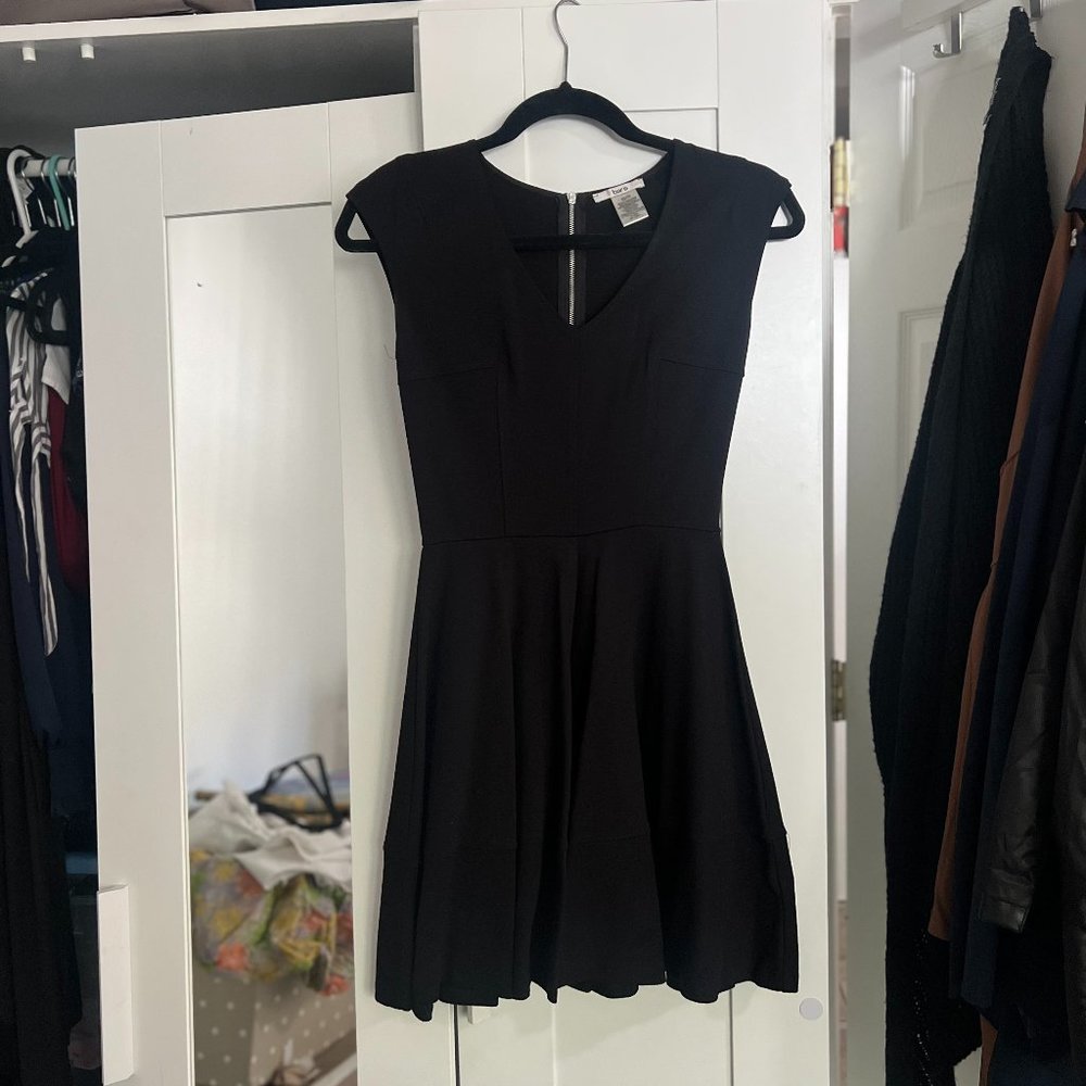 Bar III Fit & Flare Black Dress